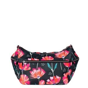 Lug Floral Crossbody Bag - Black and Pink, NWT